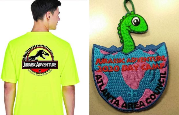 2020 cyber camp shirt and patch